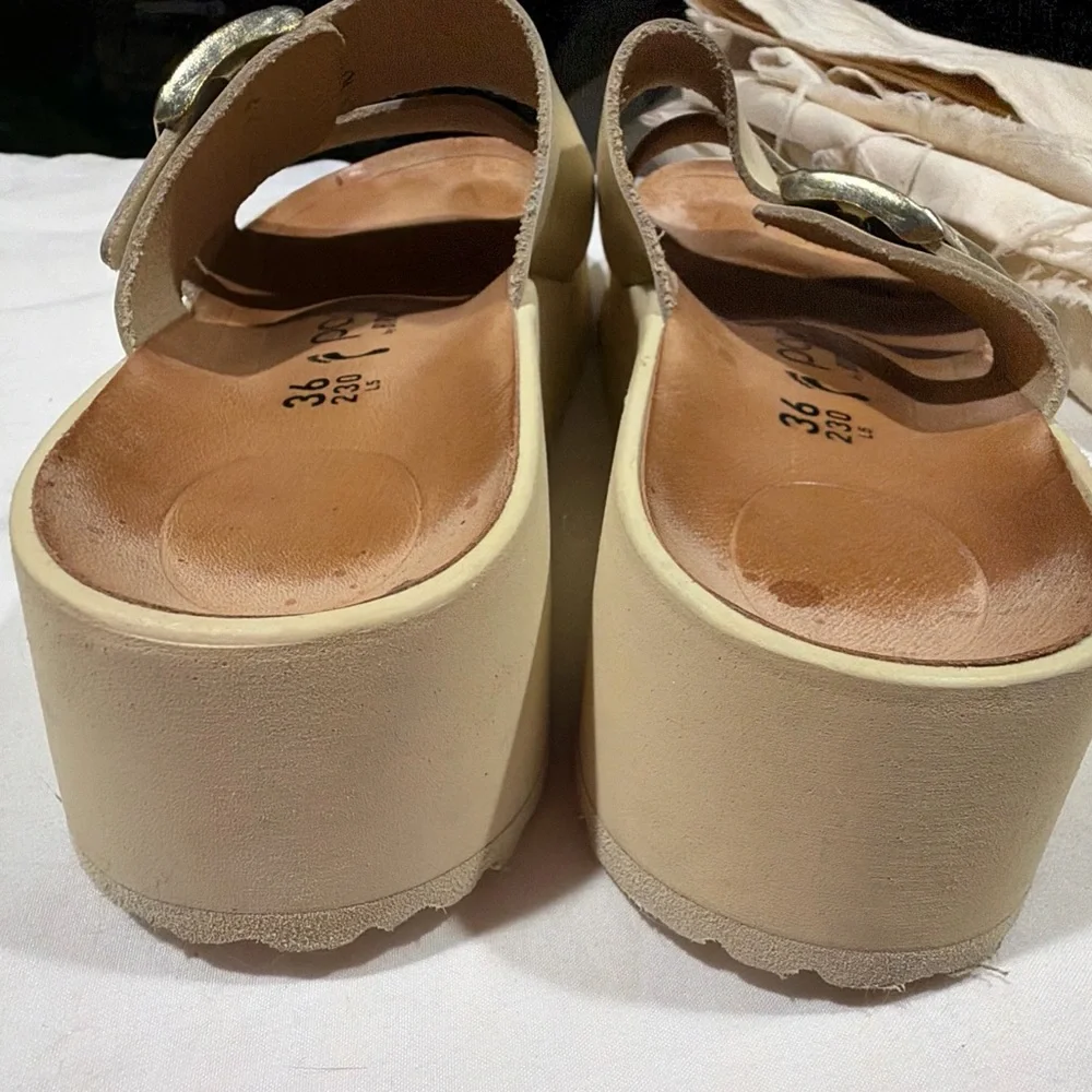 Birkenstock Papillio Almina Ecru Sandal Size Women’s Size 36 - Picture 16 of 16